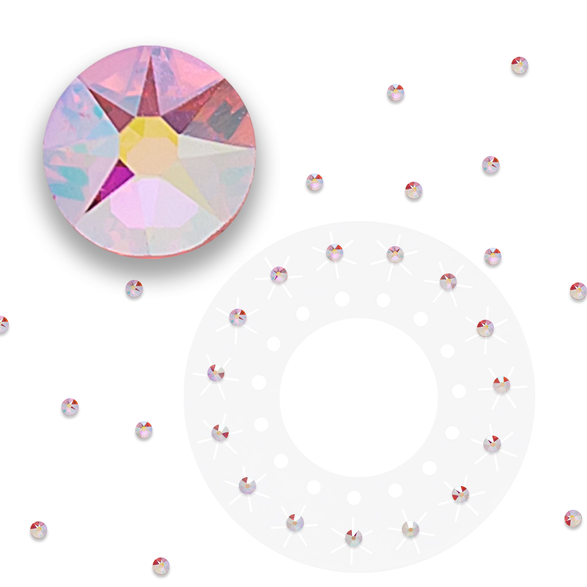 blinger® Shimmer Crystal Refill Pack with 75 Precision-Cut Crystals in a Travel Case