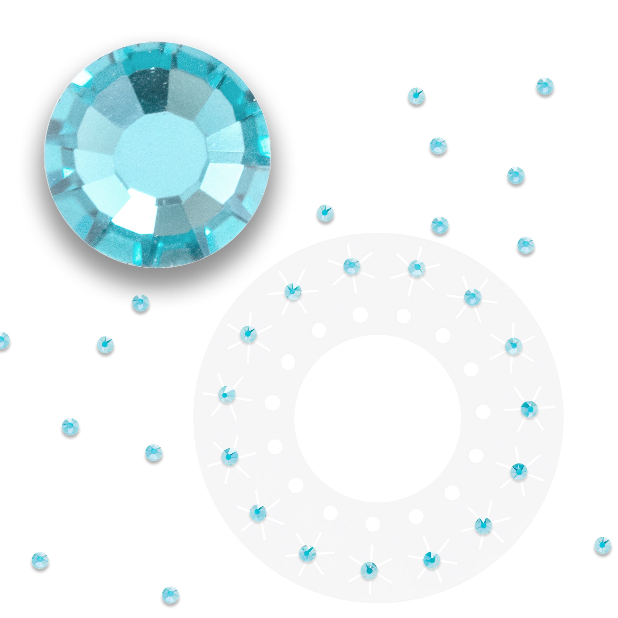 blinger® Shimmer Crystal Refill Pack with 75 Precision-Cut Crystals in a Travel Case