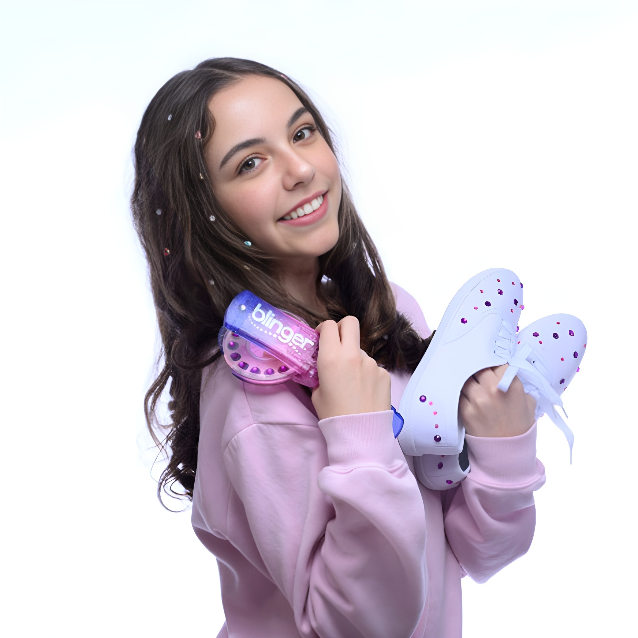 blinger® Celestial Dreams Starter Kit with blinger® Gem Stamper + 75 Colorful Hair-Safe Gems