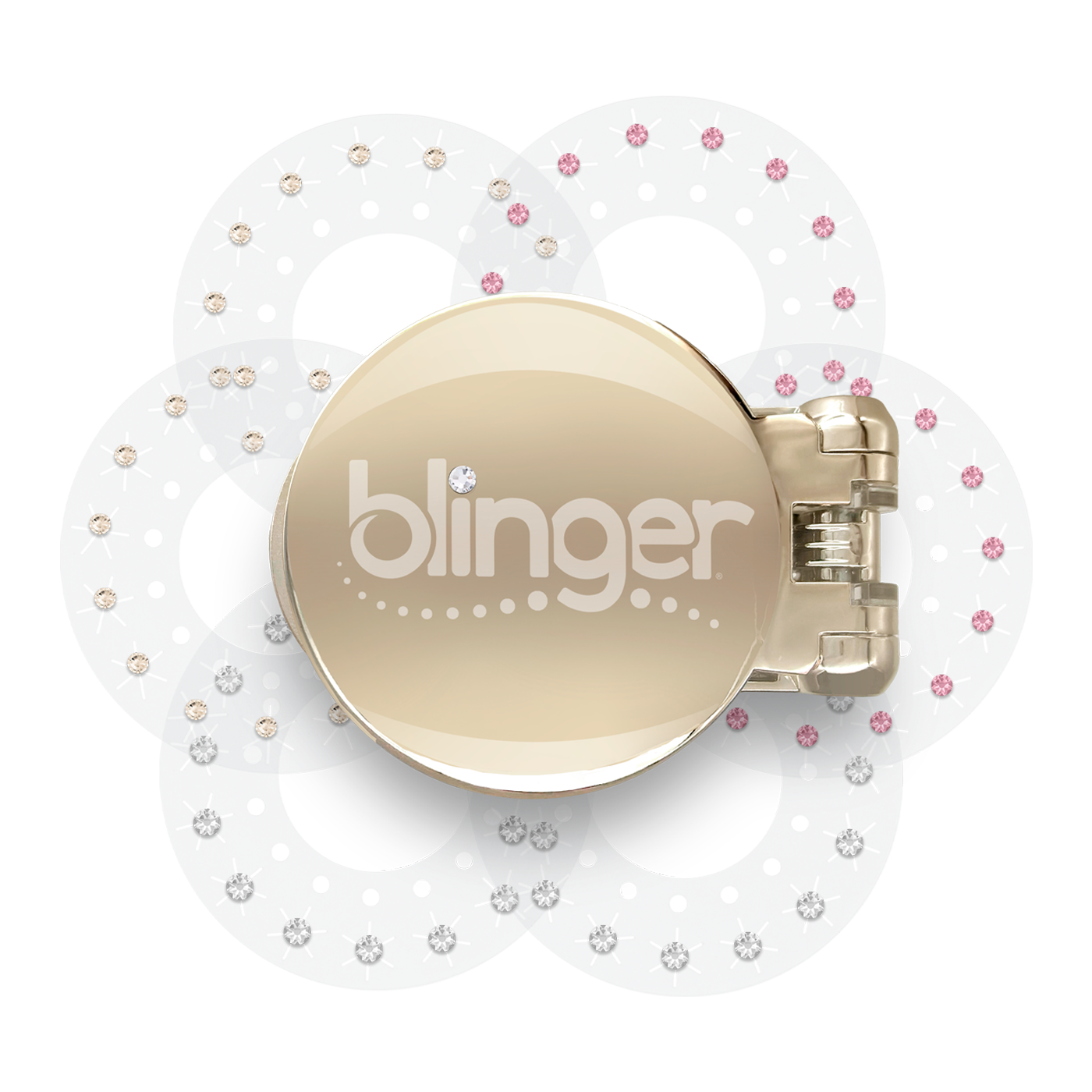 blinger® Shimmer Starter Kit with Gold-Plated blinger® Styling Tool + 90 Precision-Cut Swarovski® Glass Crystals -  blinger.com EXCLUSIVE