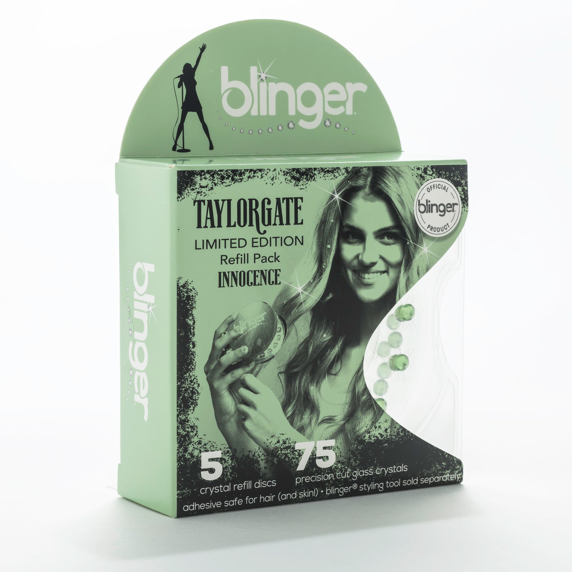 blinger® Limited Edition Reflections Crystal Refill Packs with 75 Precision-Cut Glass Crystals