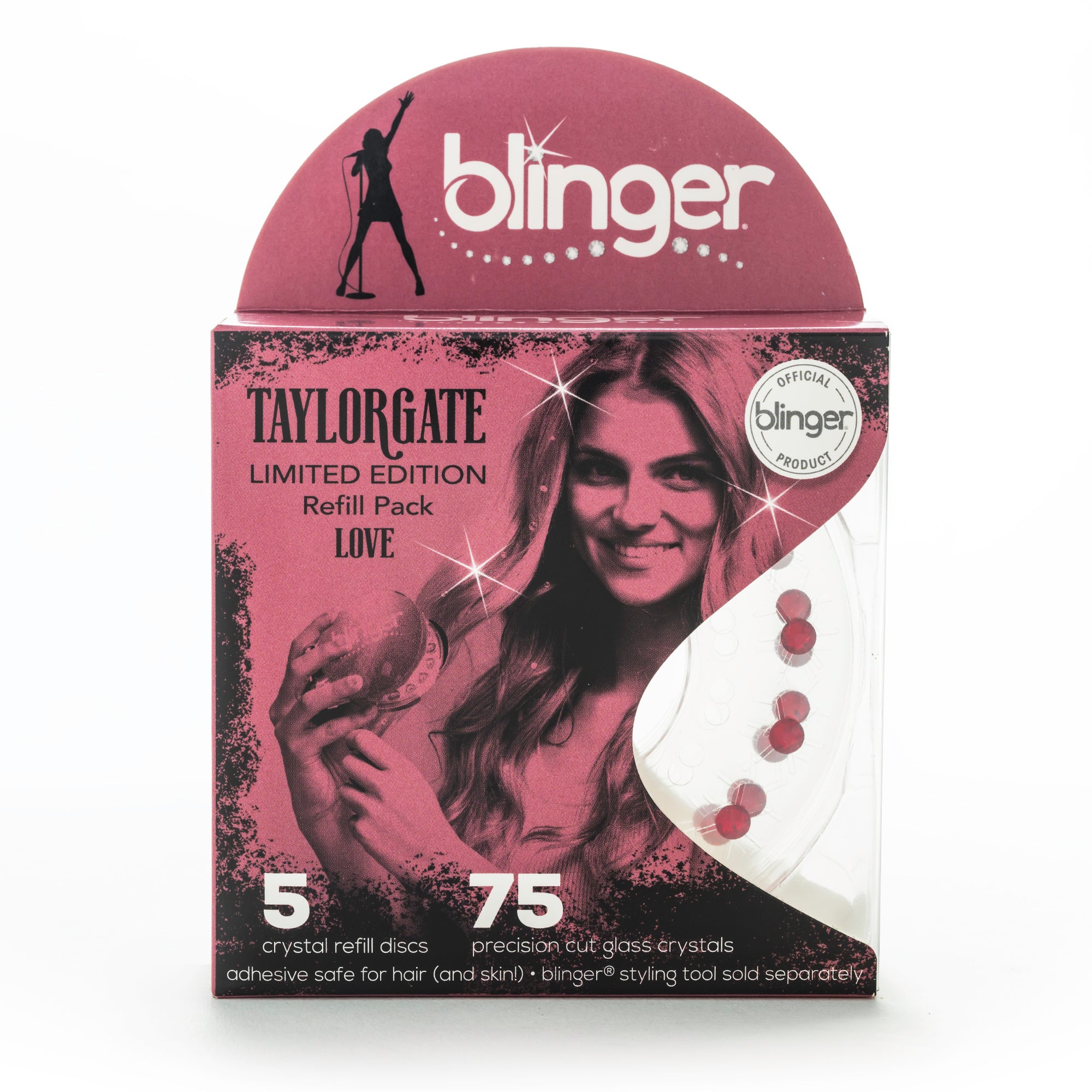 blinger® Limited Edition Reflections Crystal Refill Packs with 75 Precision-Cut Glass Crystals