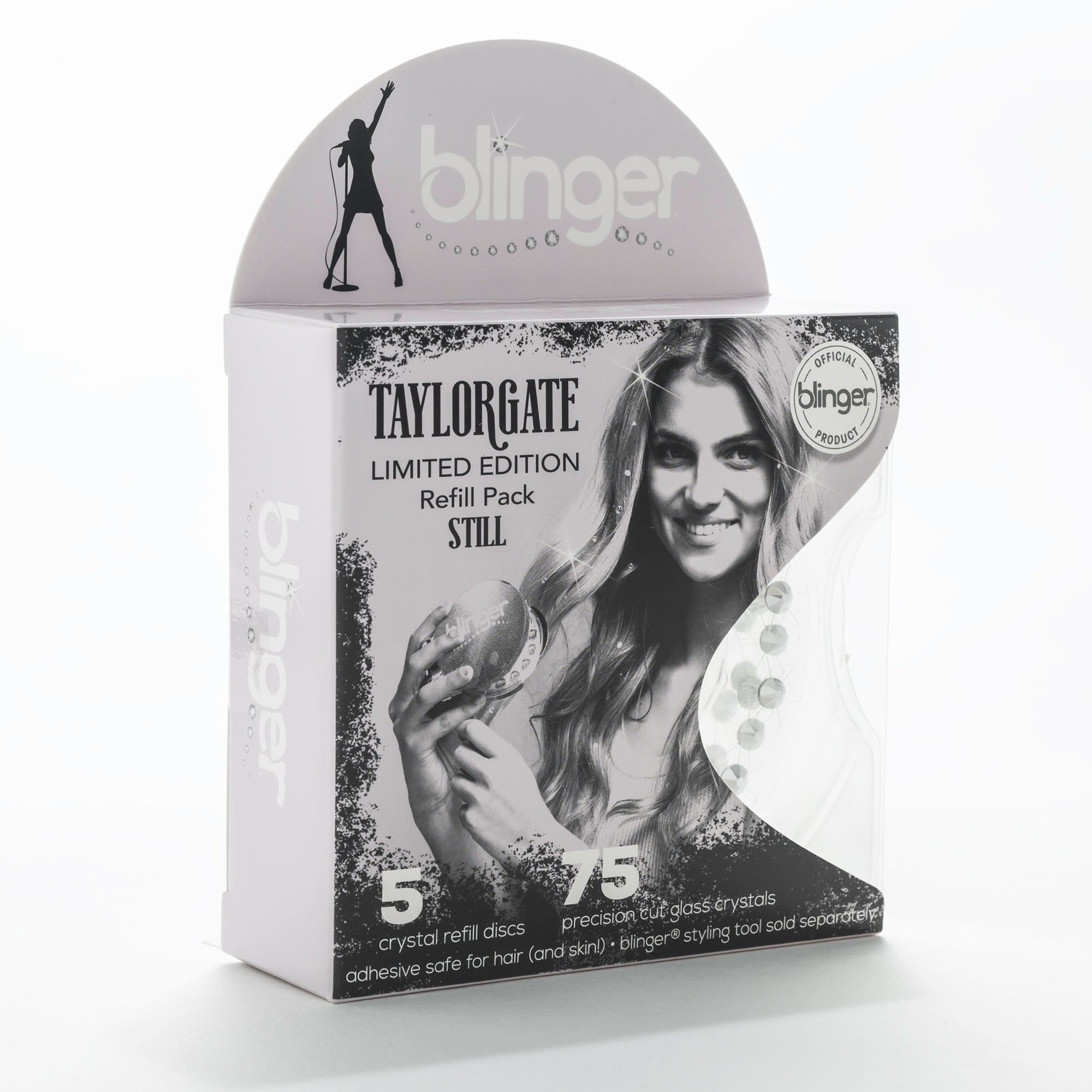 blinger® Limited Edition Reflections Crystal Refill Packs with 75 Precision-Cut Glass Crystals