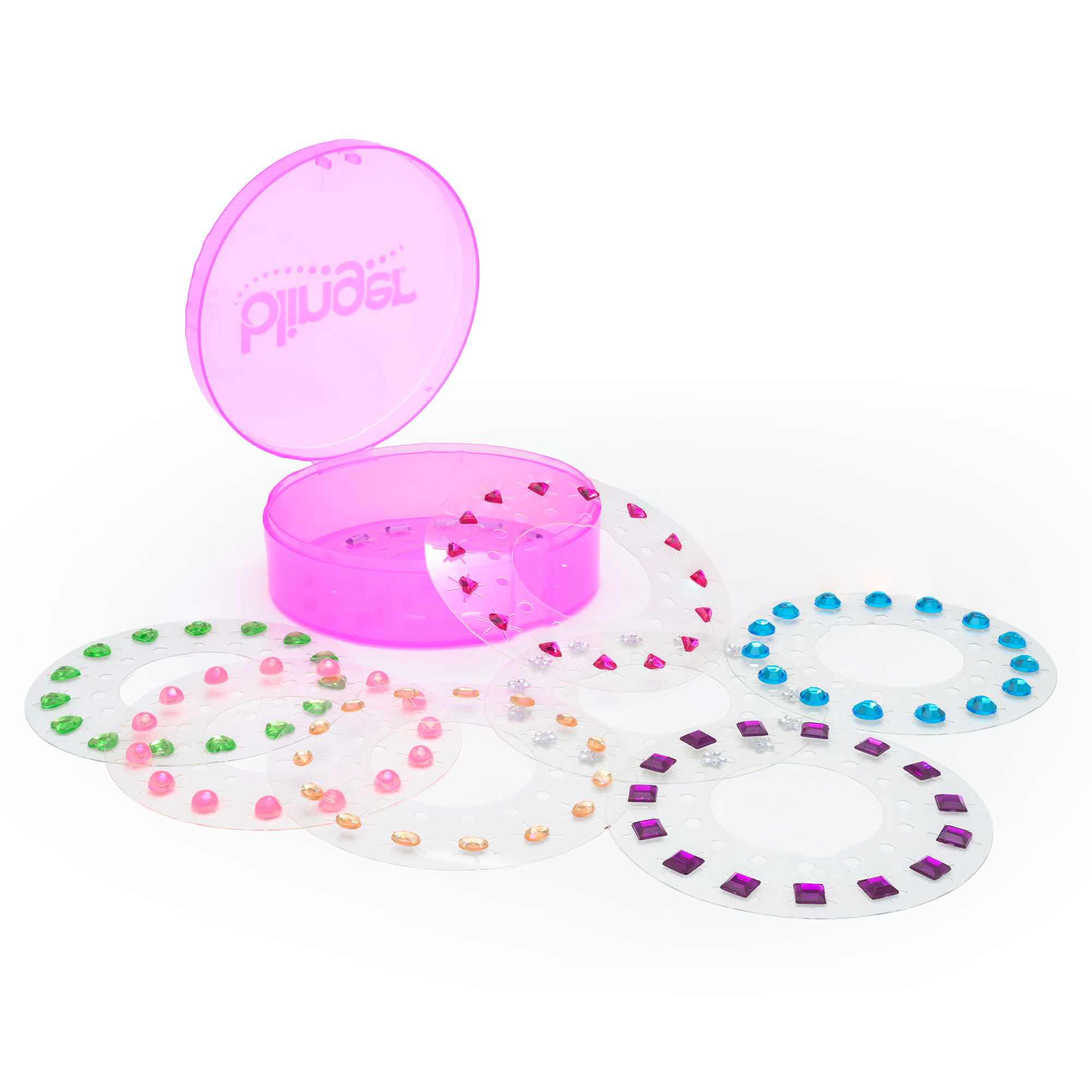 blinger® Sparkles Abound 75 Colorful Hair-Safe Gems with Storage Container