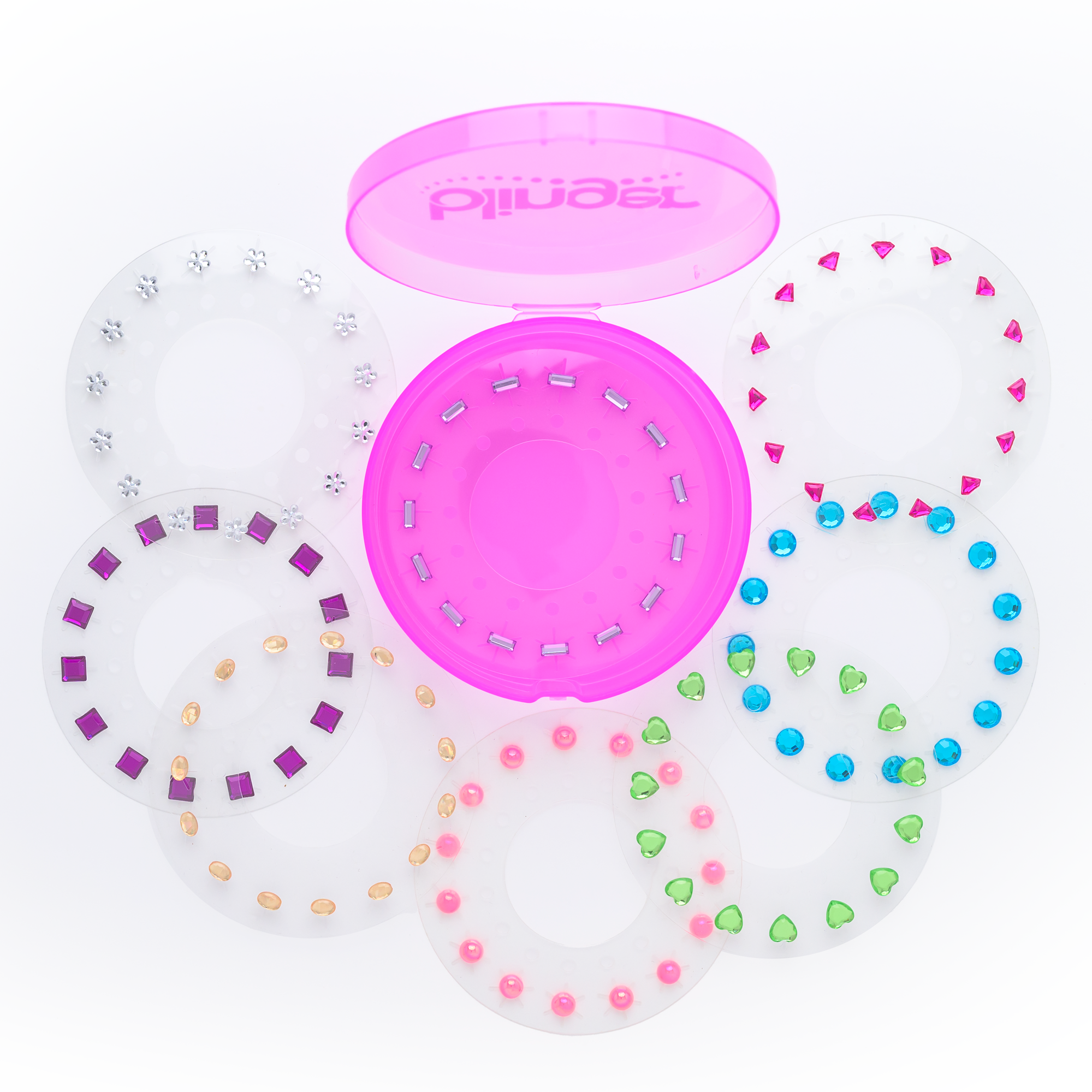 blinger® Sparkles Abound 75 Colorful Hair-Safe Gems with Storage Container