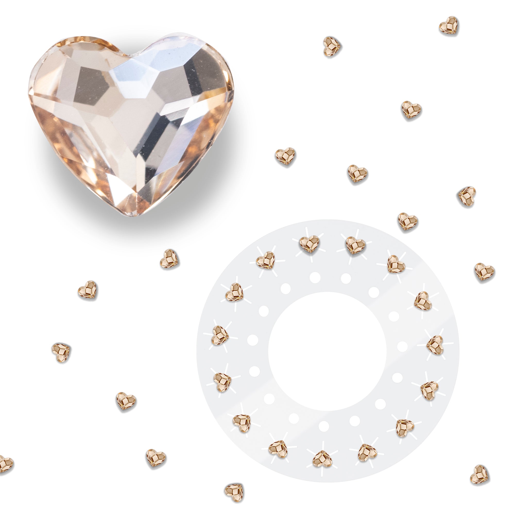 blinger® Deluxe Shimmer Crystal Refill Pack with 75 Deluxe Precision-Cut Crystals in a Travel Case