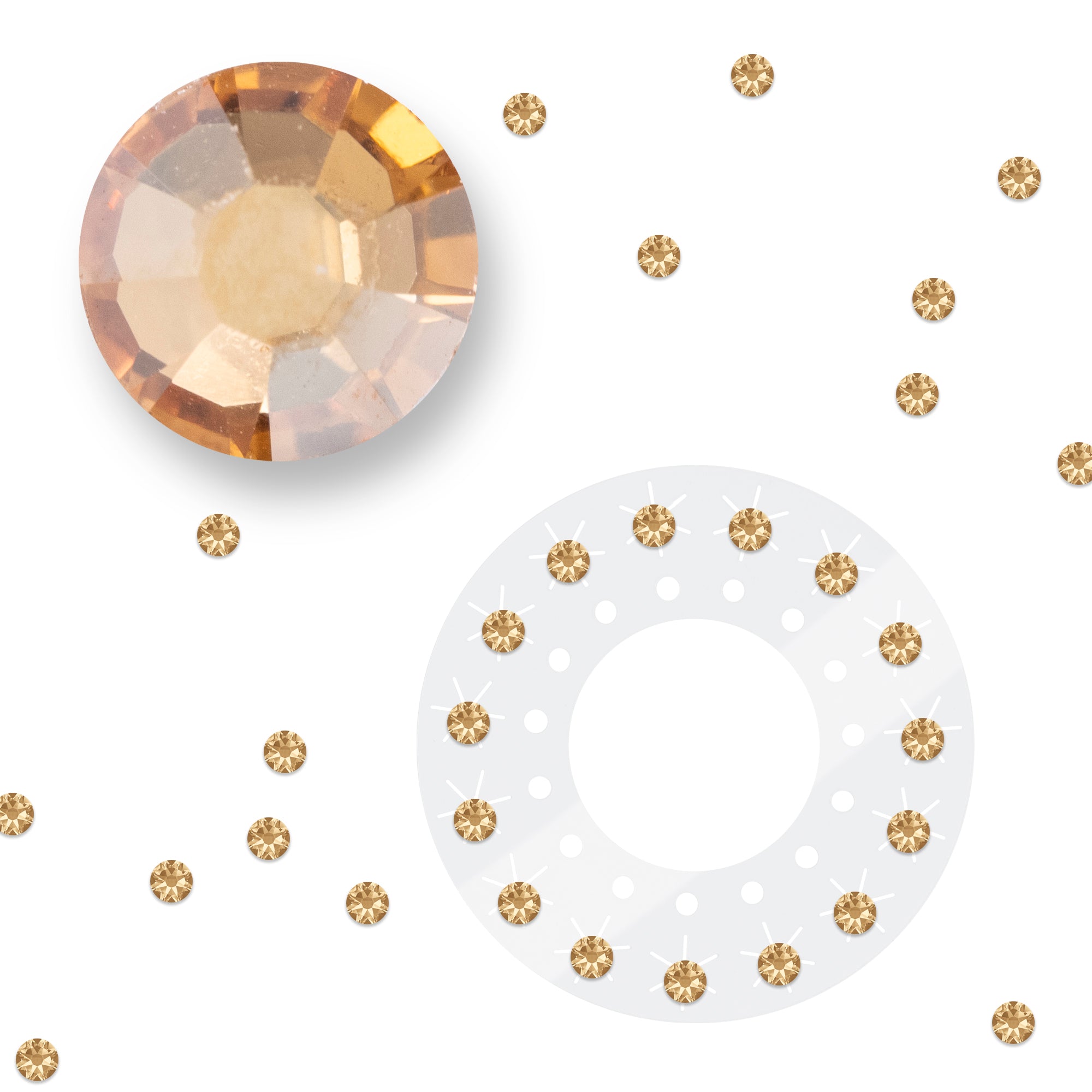 blinger® Shimmer Crystal Refill Pack with 75 Precision-Cut Crystals in a Travel Case