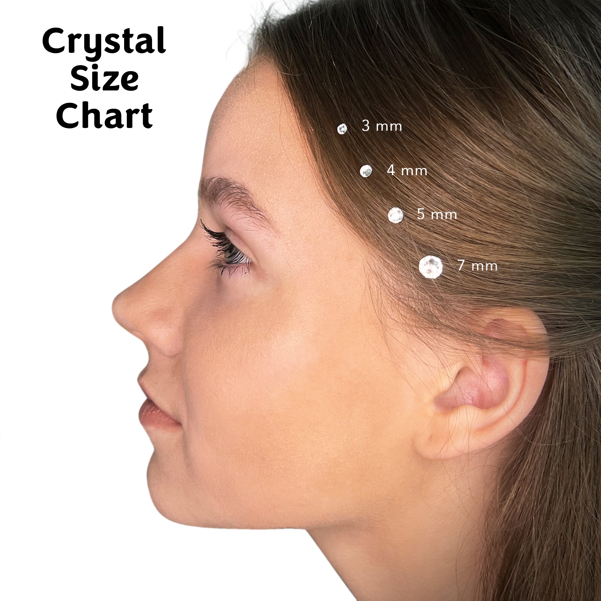 blinger® Shimmer Crystal Refill Pack with 75 Precision-Cut Crystals in a Travel Case