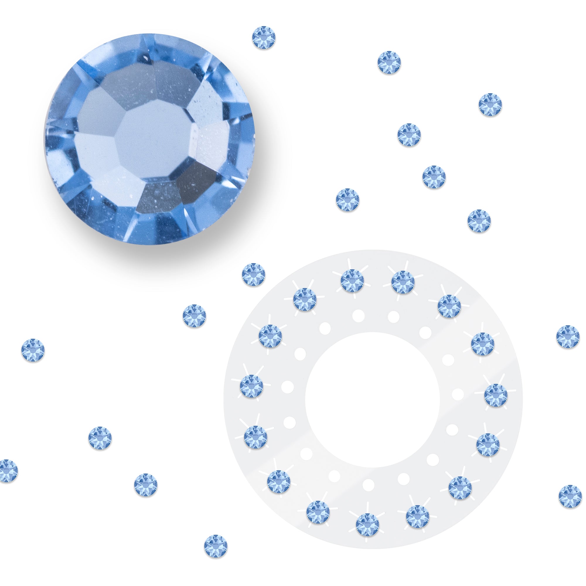blinger® Shimmer Crystal Refill Pack with 75 Precision-Cut Crystals in a Travel Case