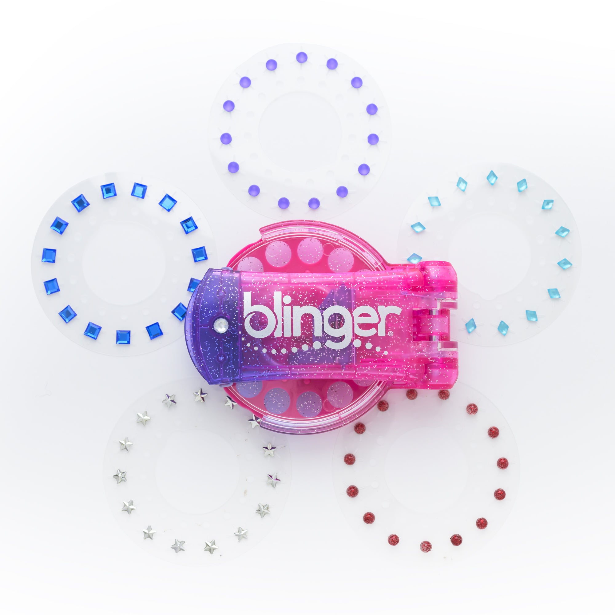 blinger® Celestial Dreams Starter Kit with blinger® Gem Stamper + 75 Colorful Acrylic Rhinestones