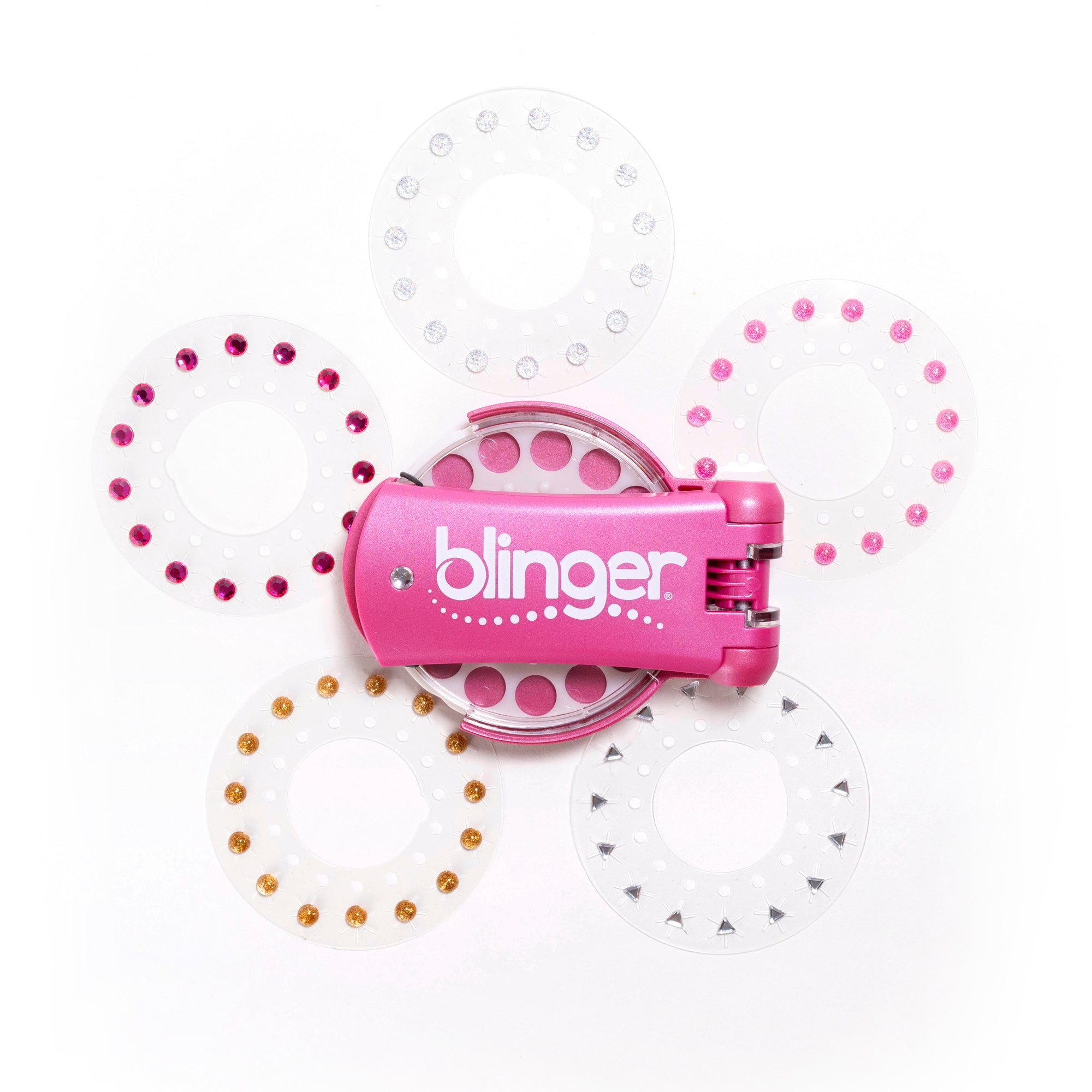 blinger® Diamond Collection Starter Kit with blinger® Gem Stamper + 75 Colorful Acrylic Rhinestones