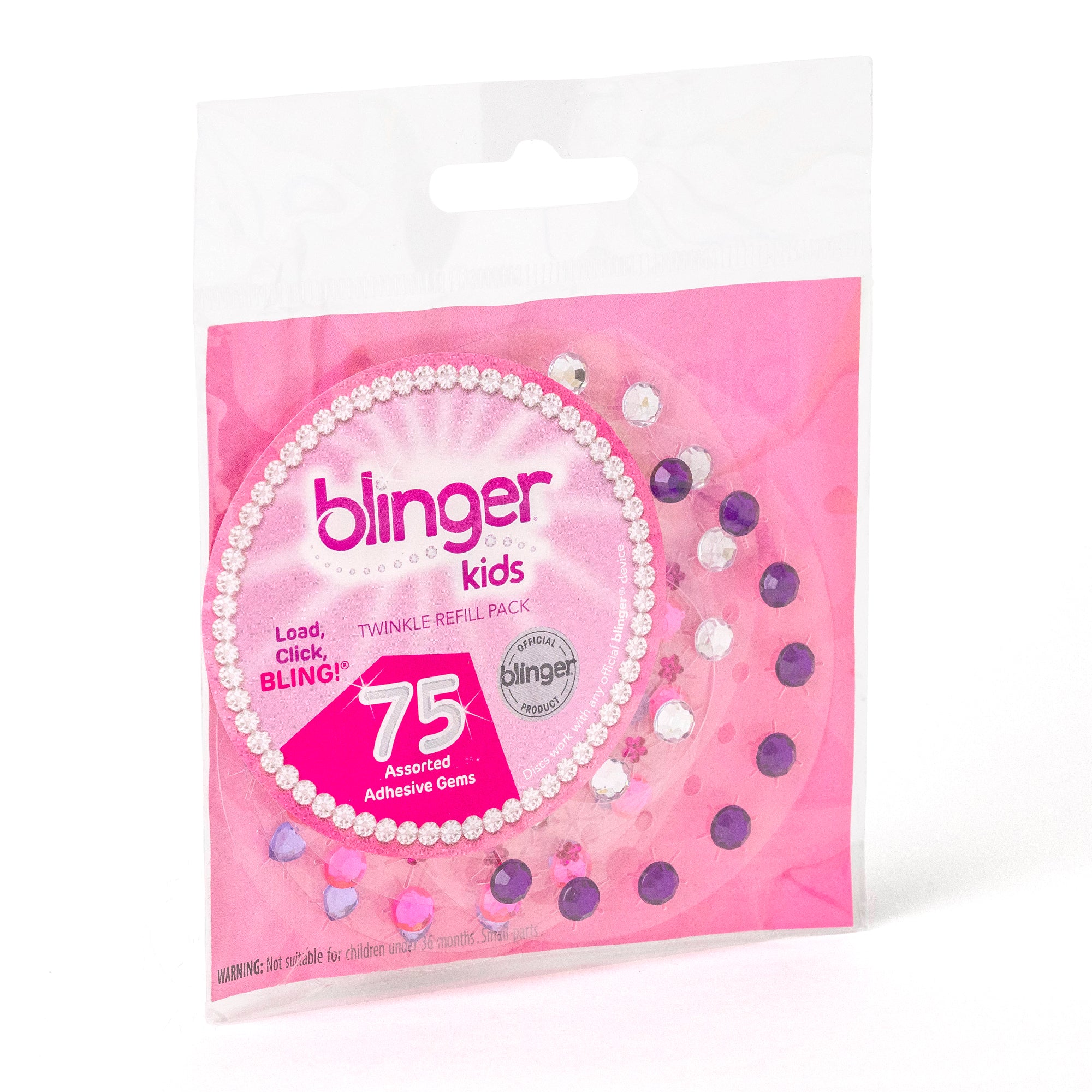 blinger® kids Twinkle Collection Refill Pack with 75 Colorful Gems