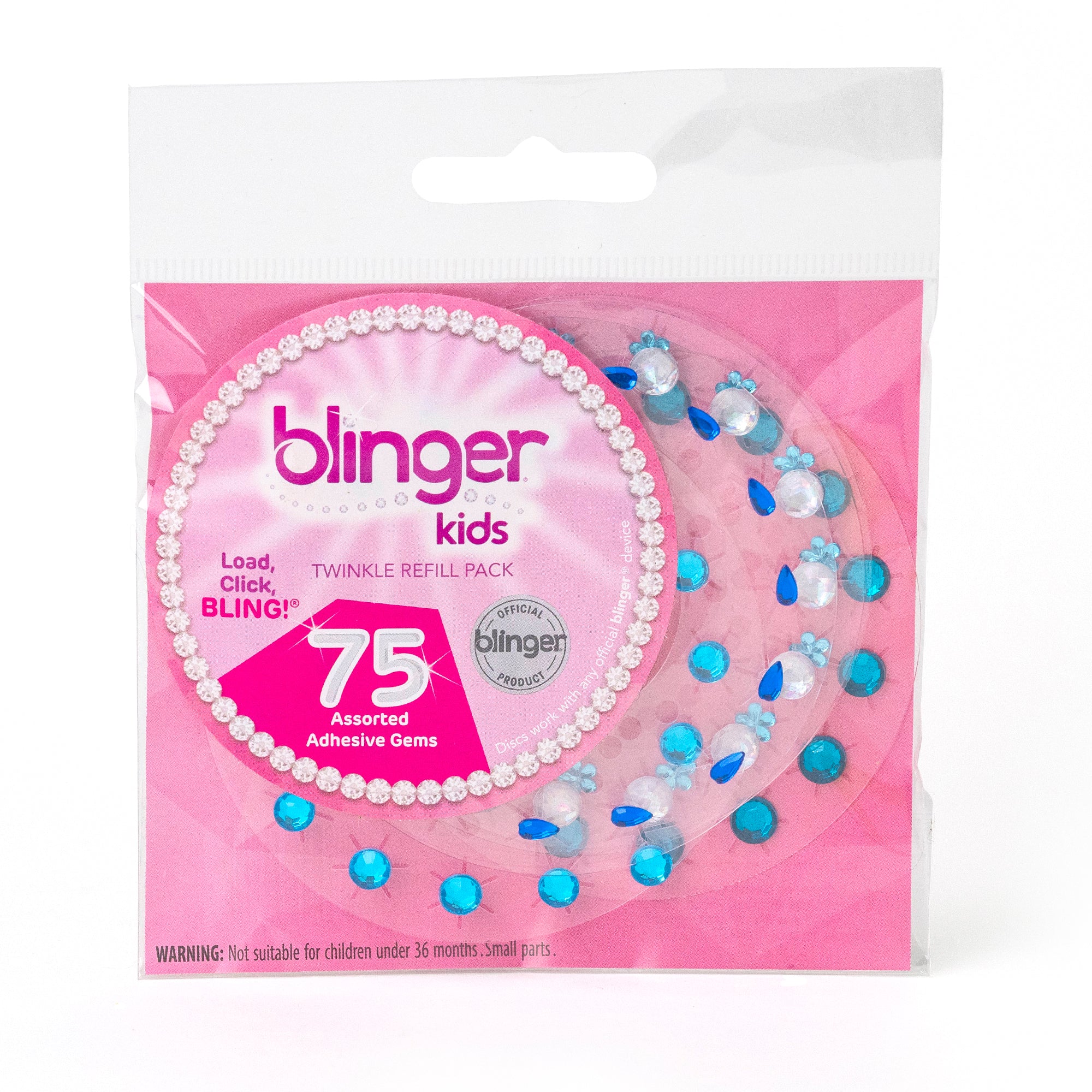 blinger® kids Twinkle Collection Refill Pack with 75 Colorful Gems