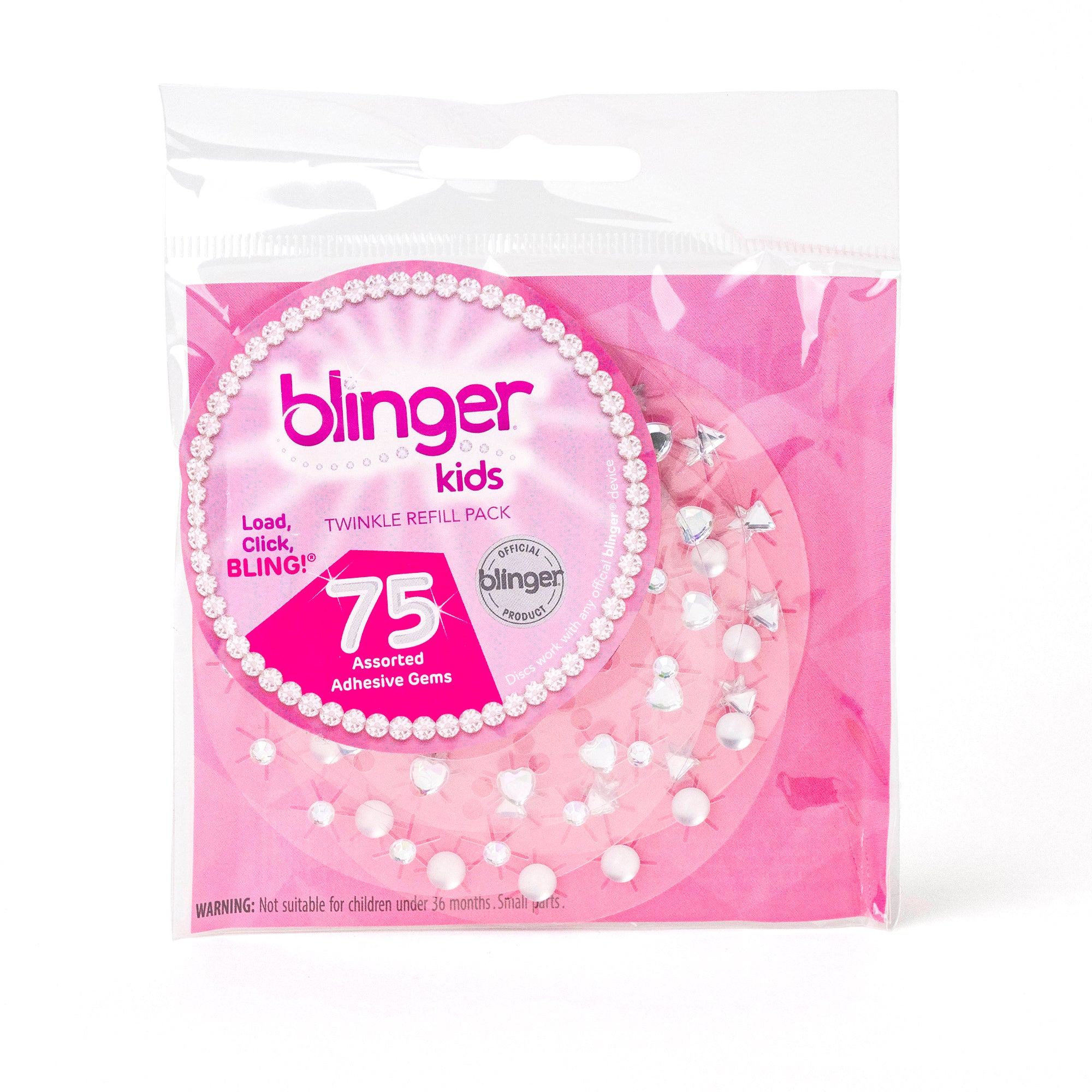 blinger® kids Twinkle Collection Refill Pack with 75 Colorful Gems
