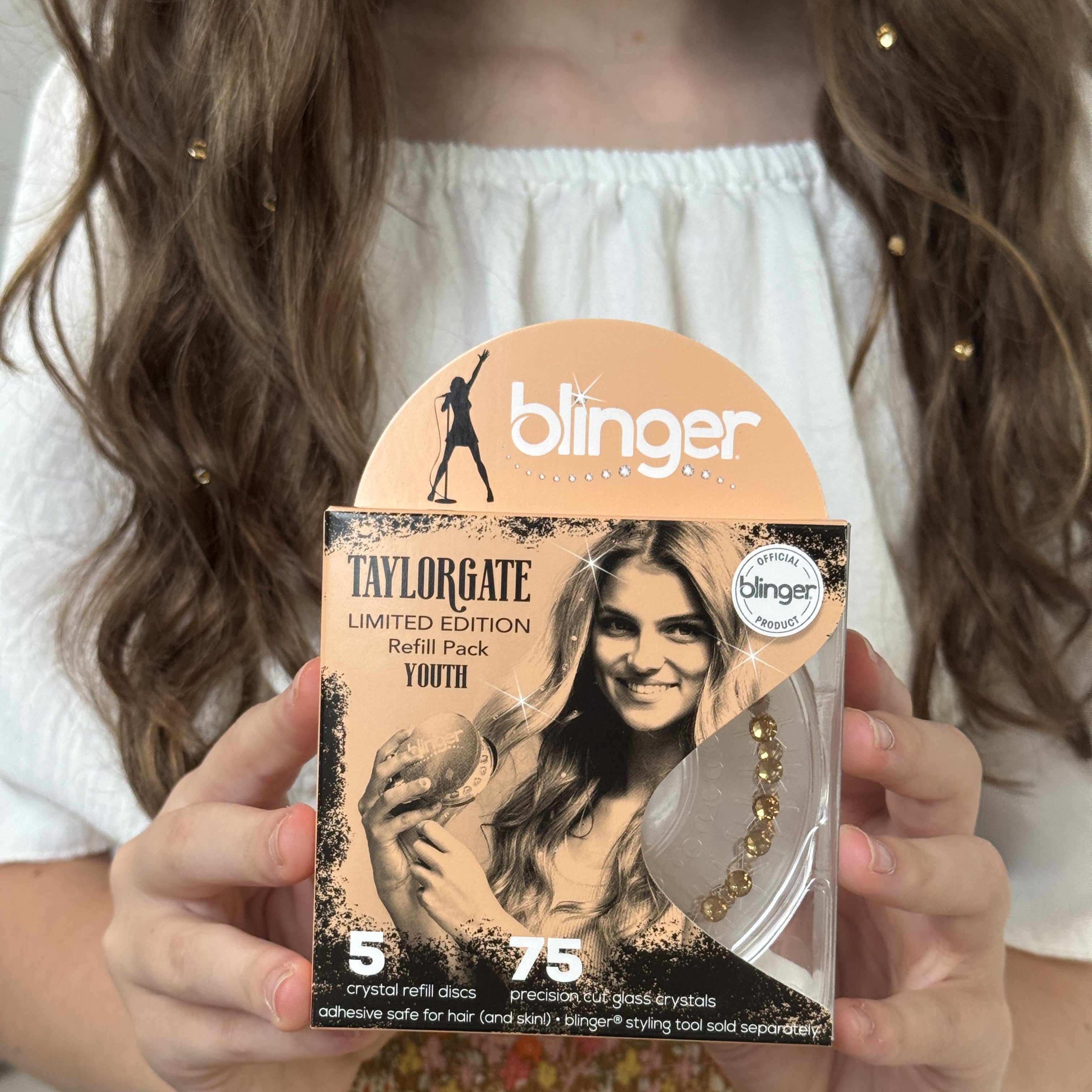 blinger® Limited Edition Reflections Crystal Refill Packs with 75 Precision-Cut Glass Crystals