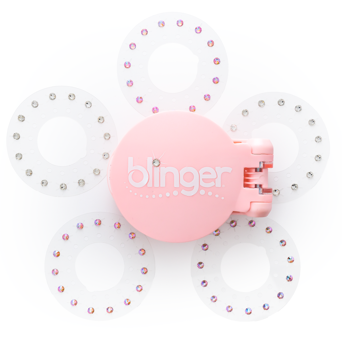 Gem Z Collection Starter Set with Hair Gem Stamper + 75 Precision-Cut Glass Crystals