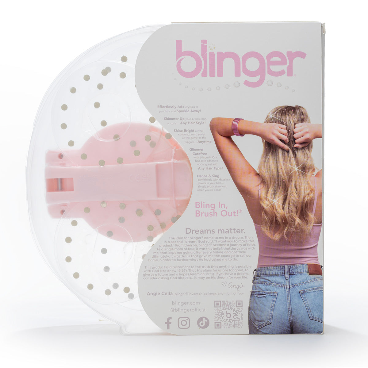 blinger® Gem Z Starter Set with blinger® Styling Tool + 75 Precision-Cut Glass Crystals