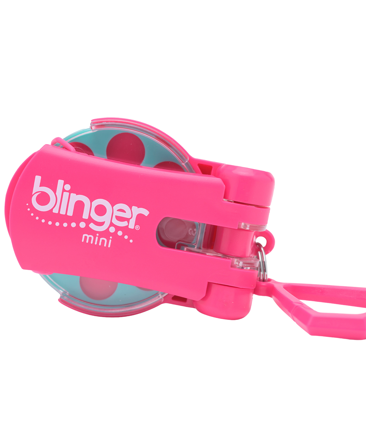 Pink blinger mini hair gem tool